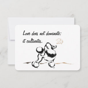 Poodle-uitnodigingen Kaart