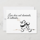 Poodle-uitnodigingen Kaart (Voorkant)