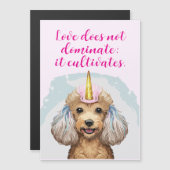 Poodle Uitnodigingen Magnetische Uitnodiging (Voorkant / Achterkant)