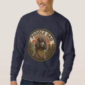 Poodle Vader Crewneck | Doodle Hond Vader Cadeau V Trui (Voorkant)