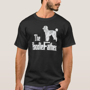 Poodle Vader Hond Vader Grappige Hond Puppy Pun Pa T-shirt