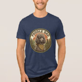 Poodle Vader Tri-blend T-shirt | Doodle Hond Vader (Voorkant)