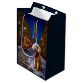 Poodle Vakantie Medium Cadeauzakje (Voorkant Gekanteld)