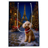 Poodle Vakantie Medium Cadeauzakje (Achterkant)