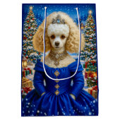 Poodle Vakantie Medium Cadeauzakje (Achterkant)