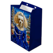 Poodle Vakantie Medium Cadeauzakje (Achterkant Gekanteld)