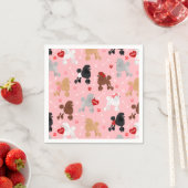 Poodle Valentijn Patroon Servet (Insitu)