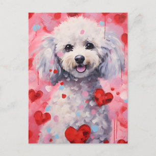Poodle Valentijnsdag Briefkaart