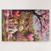 Poodle Valentine’s Day Art Legpuzzel (Horizontaal)