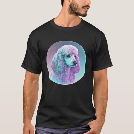 Poodle Vaporwave Retrowave Aesthetic  1 T-shirt (Voorkant)