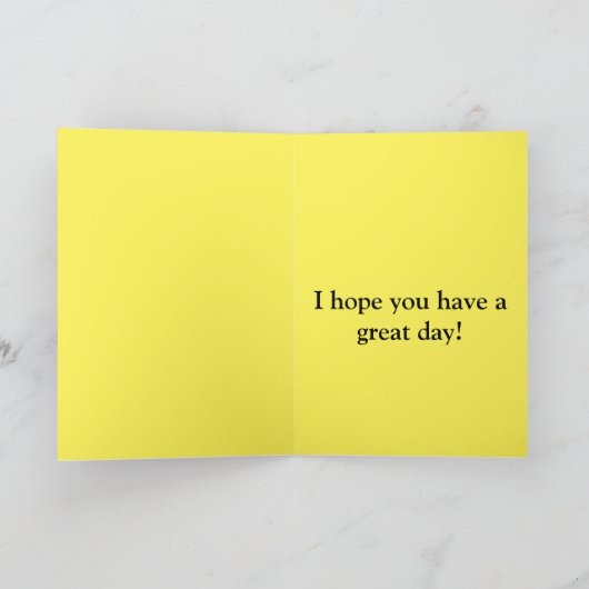 Poodle verjaardag kaart (Binnen)