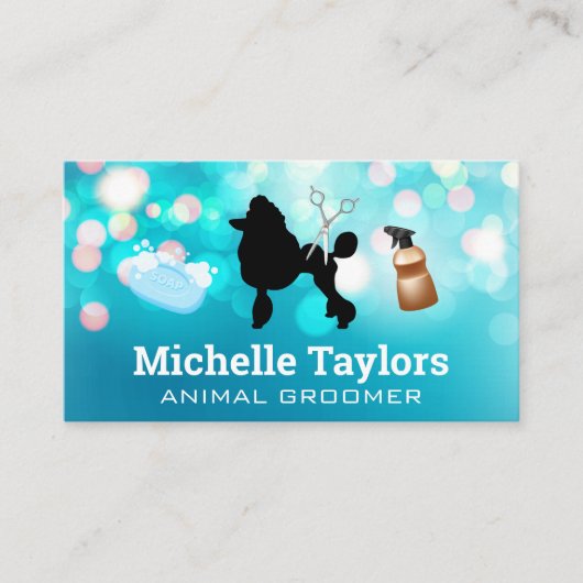 Poodle | Verzorgingshulpmiddelen Visitekaartje (Voorkant)