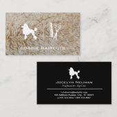 Poodle | verzorgingsschaar | Vacht Visitekaartje (Voorkant / Achterkant)