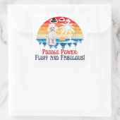 Poodle Vierkante Sticker (Tas)