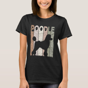 Poodle Vintage Poodle Hond Retro Poodle Caniche Li T-shirt
