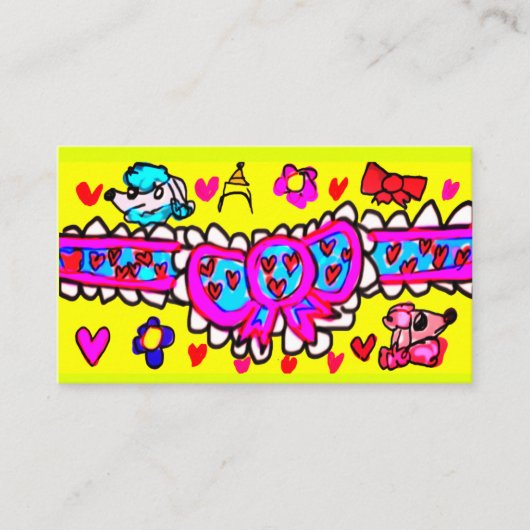 Poodle Visitekaartje (Voorkant)