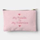 Poodle-waterverf Valentijnstas met eigen naam Etui (Achterkant)