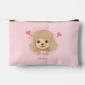 Poodle-waterverf Valentijnstas met eigen naam Etui (Voorkant)