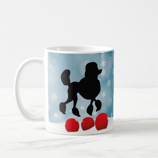 Poodle Winter Koffiemok (Links)