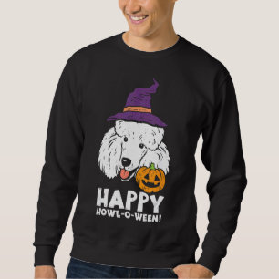 Poodle Witch Happy Howl O Ween Halloween Dog Manne Trui
