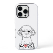 Poodle with Love Phonecase