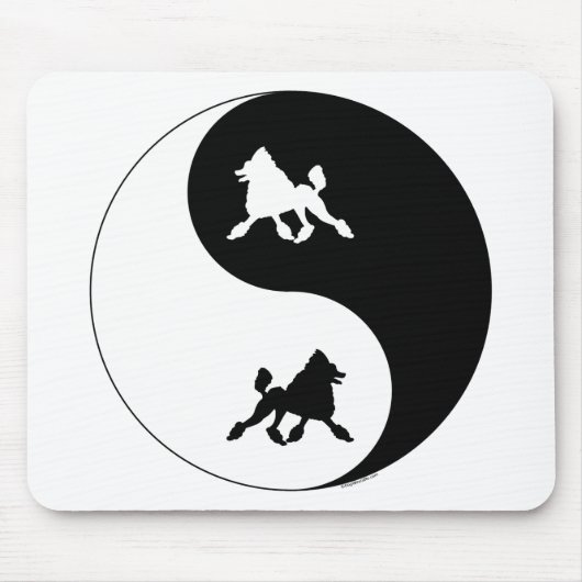 Poodle Yin Yang Muismat (Voorkant)