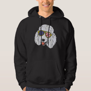 Poodle Zonnebril Amerikaans USA 4th of July Fourth Hoodie