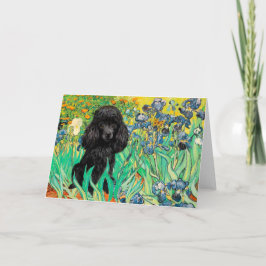 Poodle (zwart 1) - Irissen Kaart
