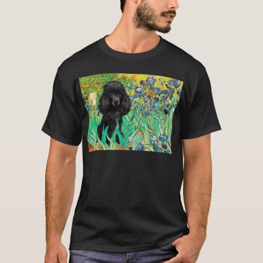 Poodle (zwart 1) - Irissen T-shirt (Voorkant)