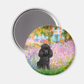 Poodle (zwart 1) - Tuin Magneet (Voorkant / Achterkant)