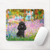 Poodle (zwart 1) - Tuin Muismat (Met muis)