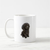 Poodle - zwarte speelgoed pup koffiemok (Links)