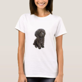 Poodle - zwarte speelgoed pup t-shirt