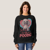 Poodledog with heartdecoration  Poodlemom  2 Trui (Voorkant volledig)