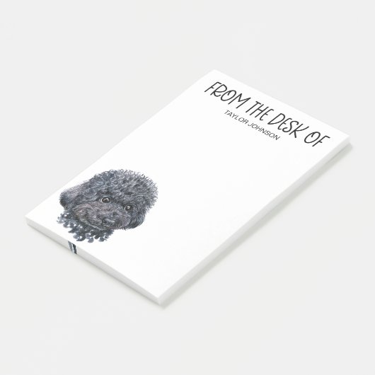Poodleliefhebbernotities Post-it® Notes (Schuin)