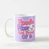 Poodlemoeder en trots erop koffiemok (Links)