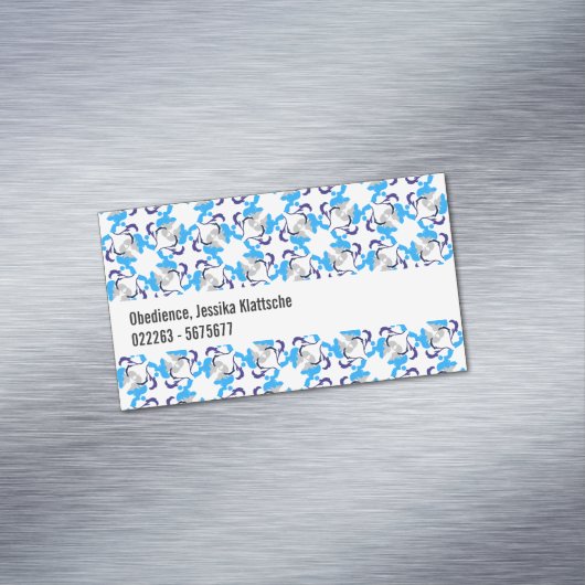 Poodlepatroon Visitekaartje Magneet (Voorbeeld)