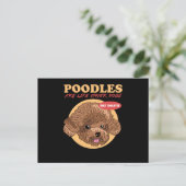 Poodles Are Smarter Dog Owner Poodle Briefkaart (Staand voorkant)