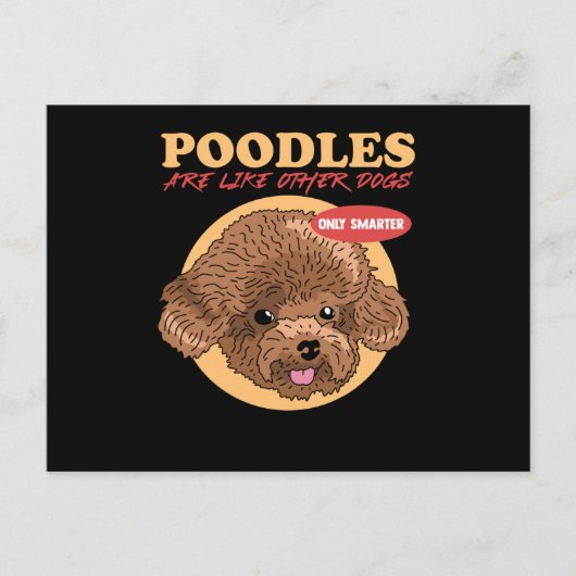 Poodles Are Smarter Dog Owner Poodle Briefkaart (Voorkant)