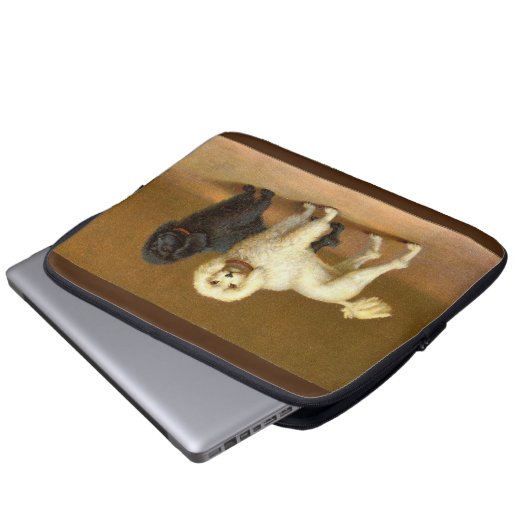 "Poodles Electronics Bag" Laptop Sleeve (Voorkant onderkant)