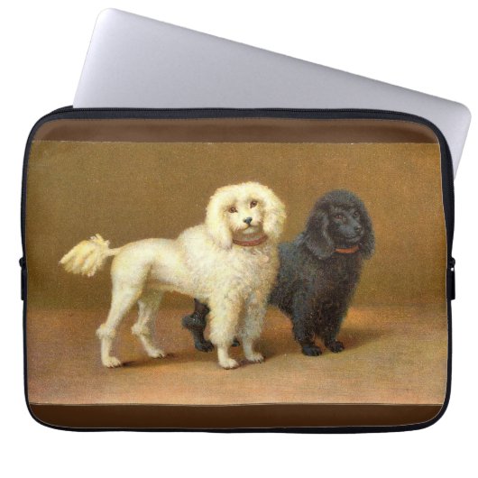 "Poodles Electronics Bag" Laptop Sleeve (Voorkant)