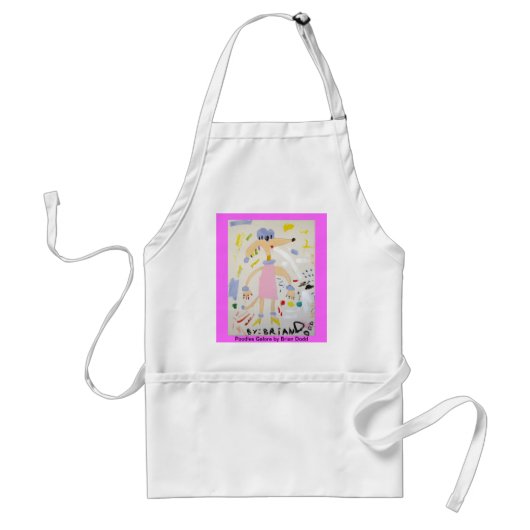 Poodles Galore Apron Standaard Schort (Voorkant)