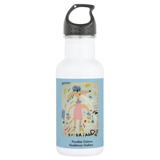 Poodles Galore Waterfles (Voorkant)