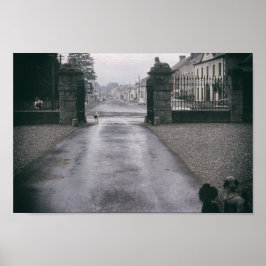 Poodles  geïnspireerd rond de stad Cute Poodle Dog Poster