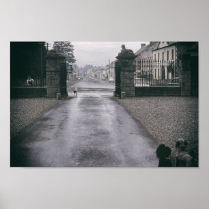 Poodles  geïnspireerd rond de stad Cute Poodle Dog Poster