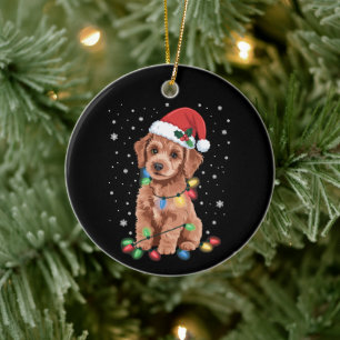 Poodles Honden Boom Kerstmis Kersthuisdier Dier Ho Keramisch Ornament
