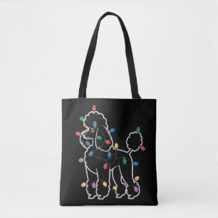 Poodles Honden Boom Kerstmis Kerstmis Huisdier Die Tote Bag