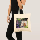 Poodles Hydrangea Canvas tas (Voorkant (product))