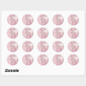 Poodles Ik Hou Van Roze Ronde Sticker (Vel)