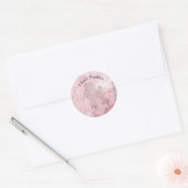 Poodles Ik Hou Van Roze Ronde Sticker (Envelop)